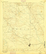 Lampasas Texas Historical topographic map, 1:125000 scale, 30 X 30 Minute, Year 1894