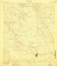 Lampasas Texas Historical topographic map, 1:125000 scale, 30 X 30 Minute, Year 1894