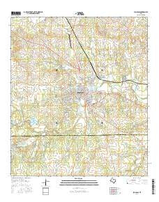 Lampasas Texas Current topographic map, 1:24000 scale, 7.5 X 7.5 Minute, Year 2016