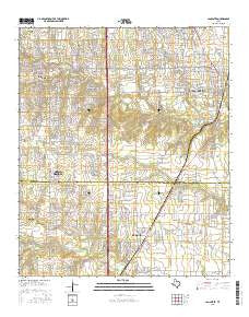 Lancaster Texas Current topographic map, 1:24000 scale, 7.5 X 7.5 Minute, Year 2016