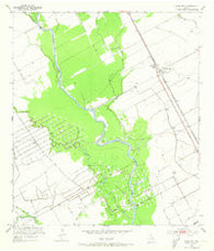 Lane City Texas Historical topographic map, 1:24000 scale, 7.5 X 7.5 Minute, Year 1952