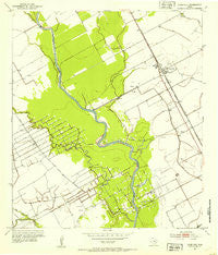 Lane City Texas Historical topographic map, 1:24000 scale, 7.5 X 7.5 Minute, Year 1952