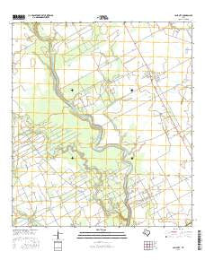 Lane City Texas Current topographic map, 1:24000 scale, 7.5 X 7.5 Minute, Year 2016
