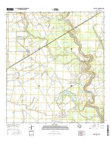 Lane City SE Texas Current topographic map, 1:24000 scale, 7.5 X 7.5 Minute, Year 2016