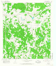 Lanely Texas Historical topographic map, 1:24000 scale, 7.5 X 7.5 Minute, Year 1965