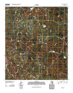Lanely Texas Historical topographic map, 1:24000 scale, 7.5 X 7.5 Minute, Year 2010