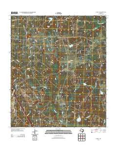Lanely Texas Historical topographic map, 1:24000 scale, 7.5 X 7.5 Minute, Year 2013