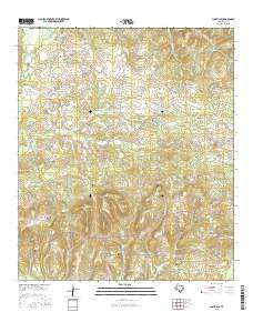 Laneville Texas Current topographic map, 1:24000 scale, 7.5 X 7.5 Minute, Year 2016