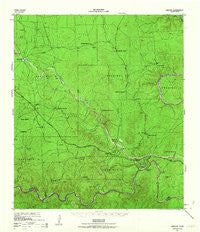 Langtry Texas Historical topographic map, 1:62500 scale, 15 X 15 Minute, Year 1943