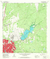 Laredo East Texas Historical topographic map, 1:24000 scale, 7.5 X 7.5 Minute, Year 1965