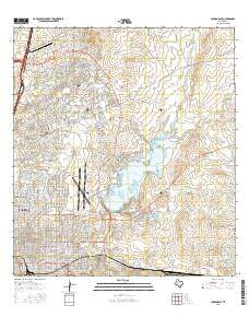Laredo East Texas Current topographic map, 1:24000 scale, 7.5 X 7.5 Minute, Year 2016
