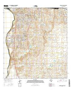 Laredo South Texas Current topographic map, 1:24000 scale, 7.5 X 7.5 Minute, Year 2016