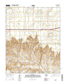 Lark Texas Current topographic map, 1:24000 scale, 7.5 X 7.5 Minute, Year 2016
