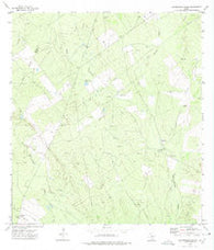 Las Escobas Ranch Texas Historical topographic map, 1:24000 scale, 7.5 X 7.5 Minute, Year 1972