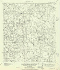 Las Mujeres Texas Historical topographic map, 1:62500 scale, 15 X 15 Minute, Year 1956