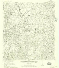 Las Tiendas Texas Historical topographic map, 1:62500 scale, 15 X 15 Minute, Year 1956