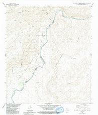 Las Vegas De Los Ladrones Texas Historical topographic map, 1:24000 scale, 7.5 X 7.5 Minute, Year 1983