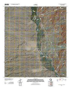 Las Conchas Texas Historical topographic map, 1:24000 scale, 7.5 X 7.5 Minute, Year 2010