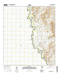 Las Conchas Texas Current topographic map, 1:24000 scale, 7.5 X 7.5 Minute, Year 2016