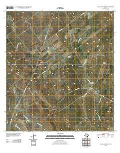 Las Escobas Ranch Texas Historical topographic map, 1:24000 scale, 7.5 X 7.5 Minute, Year 2010