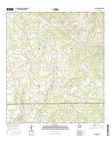 Las Flores Texas Current topographic map, 1:24000 scale, 7.5 X 7.5 Minute, Year 2016