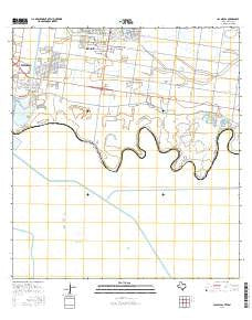 Las Milpas Texas Current topographic map, 1:24000 scale, 7.5 X 7.5 Minute, Year 2016