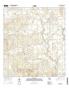 Las Tiendas Texas Current topographic map, 1:24000 scale, 7.5 X 7.5 Minute, Year 2016