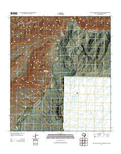 Las Vegas De Los Ladrones Texas Historical topographic map, 1:24000 scale, 7.5 X 7.5 Minute, Year 2013