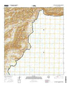 Las Vegas De Los Ladrones Texas Current topographic map, 1:24000 scale, 7.5 X 7.5 Minute, Year 2016
