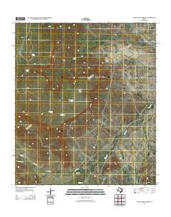 Last Chance Mesa Texas Historical topographic map, 1:24000 scale, 7.5 X 7.5 Minute, Year 2012