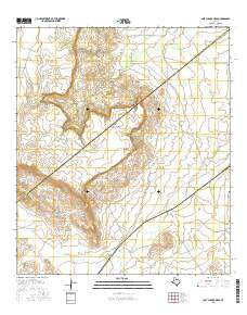 Last Chance Mesa Texas Current topographic map, 1:24000 scale, 7.5 X 7.5 Minute, Year 2016