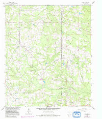 Latex Texas Historical topographic map, 1:24000 scale, 7.5 X 7.5 Minute, Year 1962