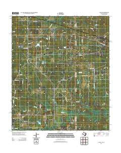 Latex Texas Historical topographic map, 1:24000 scale, 7.5 X 7.5 Minute, Year 2013