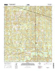 Latex Texas Current topographic map, 1:24000 scale, 7.5 X 7.5 Minute, Year 2016