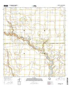 Laureles Ranch Texas Current topographic map, 1:24000 scale, 7.5 X 7.5 Minute, Year 2016