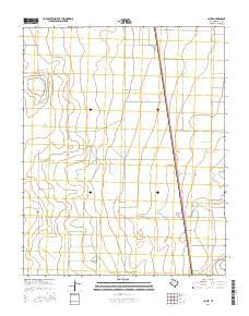 Lautz Texas Current topographic map, 1:24000 scale, 7.5 X 7.5 Minute, Year 2016