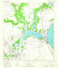 League City Texas Historical topographic map, 1:24000 scale, 7.5 X 7.5 Minute, Year 1955