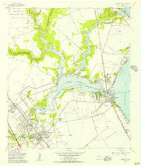 League City Texas Historical topographic map, 1:24000 scale, 7.5 X 7.5 Minute, Year 1955