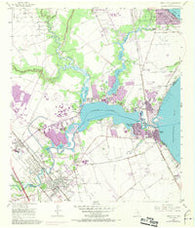 League City Texas Historical topographic map, 1:24000 scale, 7.5 X 7.5 Minute, Year 1955