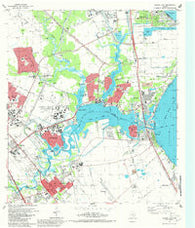League City Texas Historical topographic map, 1:24000 scale, 7.5 X 7.5 Minute, Year 1982
