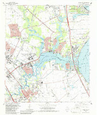 League City Texas Historical topographic map, 1:24000 scale, 7.5 X 7.5 Minute, Year 1982
