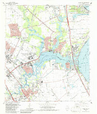 League City Texas Historical topographic map, 1:24000 scale, 7.5 X 7.5 Minute, Year 1982