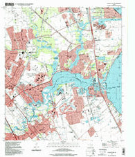 League City Texas Historical topographic map, 1:24000 scale, 7.5 X 7.5 Minute, Year 1995