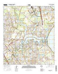 League City Texas Current topographic map, 1:24000 scale, 7.5 X 7.5 Minute, Year 2016