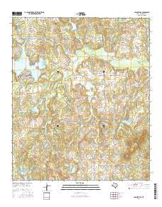 Leagueville Texas Current topographic map, 1:24000 scale, 7.5 X 7.5 Minute, Year 2016