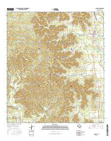 Leakey Texas Current topographic map, 1:24000 scale, 7.5 X 7.5 Minute, Year 2016