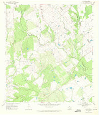 Leal Texas Historical topographic map, 1:24000 scale, 7.5 X 7.5 Minute, Year 1968