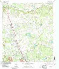 Leander Texas Historical topographic map, 1:24000 scale, 7.5 X 7.5 Minute, Year 1987
