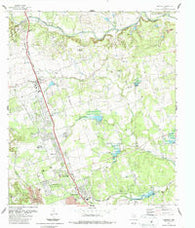 Leander Texas Historical topographic map, 1:24000 scale, 7.5 X 7.5 Minute, Year 1987