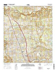 Leander Texas Current topographic map, 1:24000 scale, 7.5 X 7.5 Minute, Year 2016